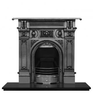 The Large Victorian Cast Iron Fireplace